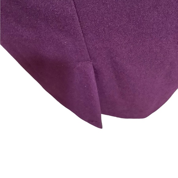 NWT Calvin Klein Dress‎ Size 8 Purple Plum Sleeveless Faux Front Zipper Design - Picture 10 of 16
